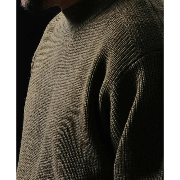 Bronson Vintage 1930s USN Woolen Sweater Warm Thick Wool Sweater Knit Top 40 - Picture 5 of 7